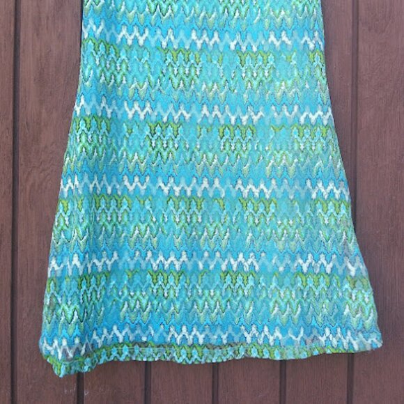 LEMON FIZZ | Girls Y2K Mesh Zig Zag Chevron Retro Mod A-Line Shift Dress 14 - Picture 4 of 15